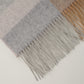 Cashmere Wool Check Scarf