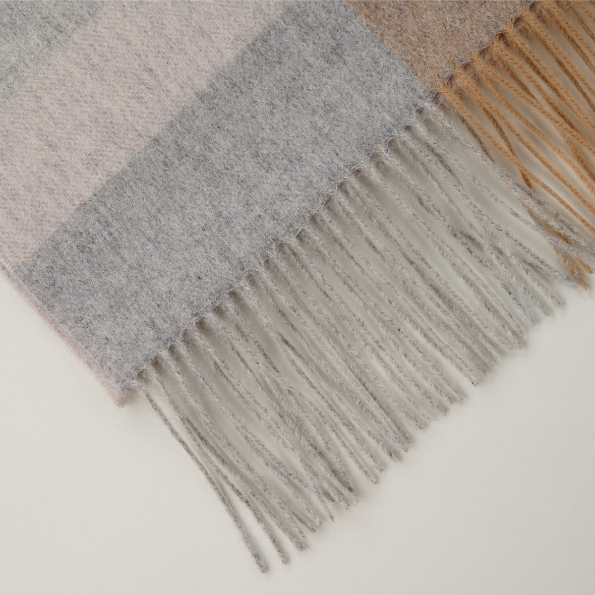 Cashmere Wool Check Scarf