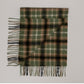 Cashmere Wool Check Scarf