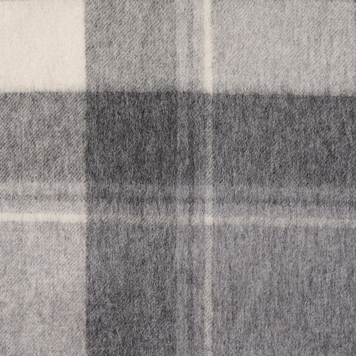 Cashmere Wool Check Scarf