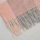 Cashmere Wool Check Scarf