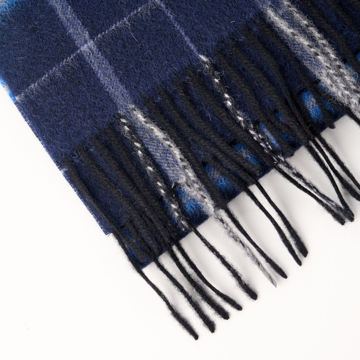 Cashmere Wool Check Scarf