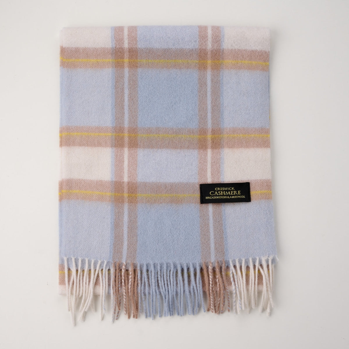 Cashmere Wool Check Scarf