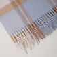 Cashmere Wool Check Scarf