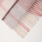 Cashmere Wool Check Scarf