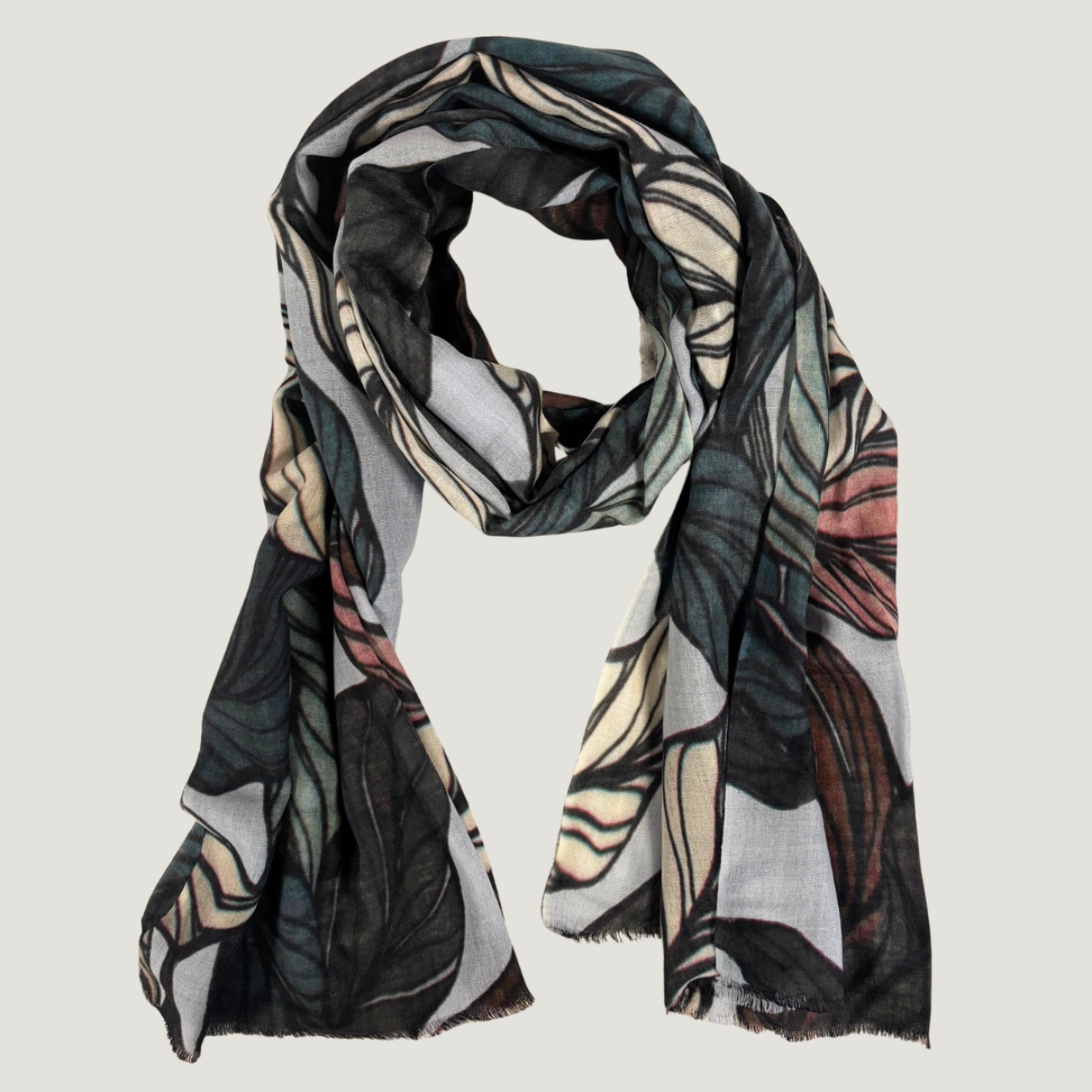 100% Printed Wool Scarf