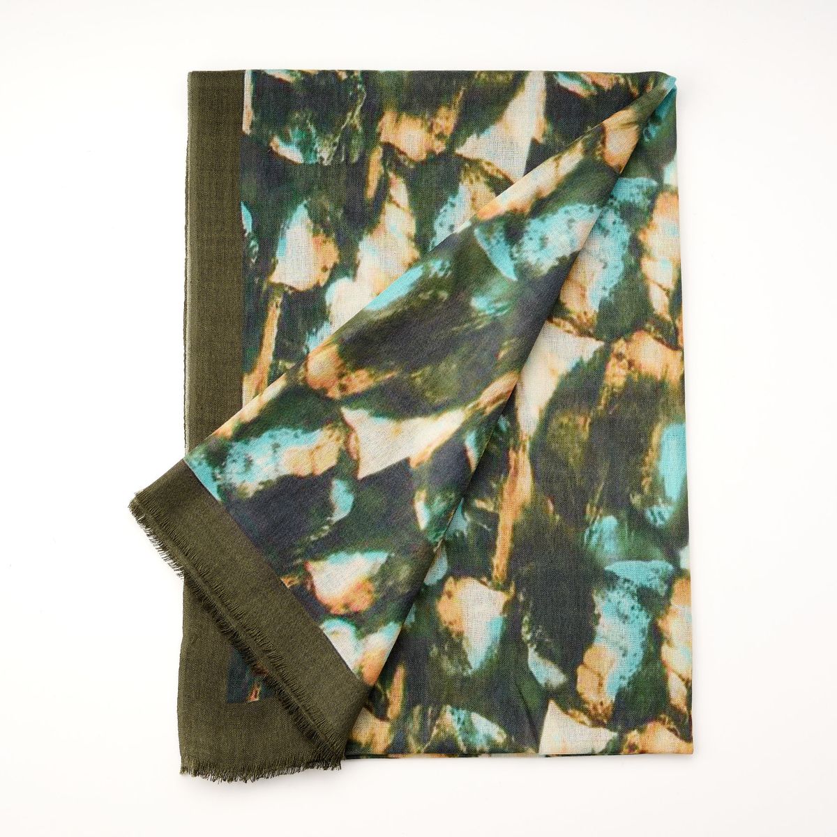 100% Printed Wool Scarf