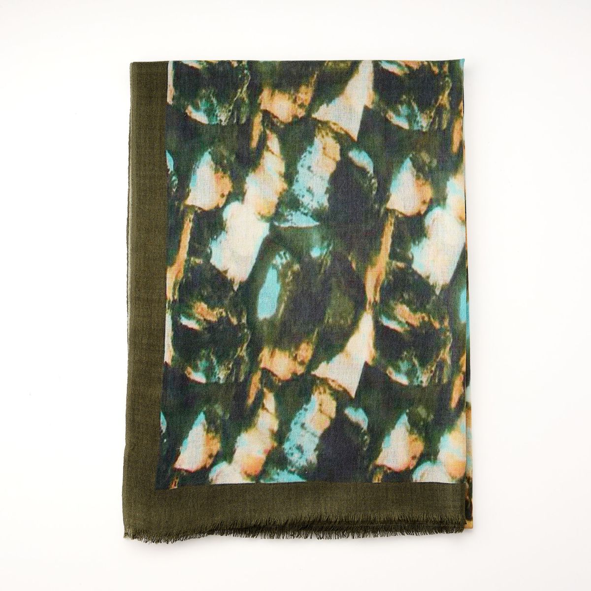 100% Printed Wool Scarf