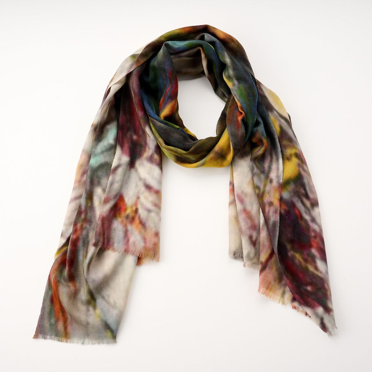 100% Printed Wool Scarf
