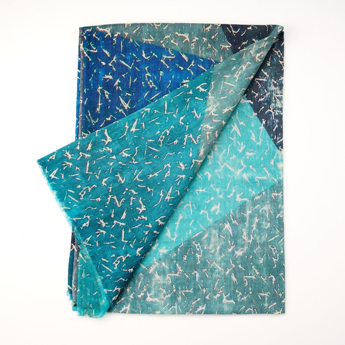 100% Printed Wool Scarf