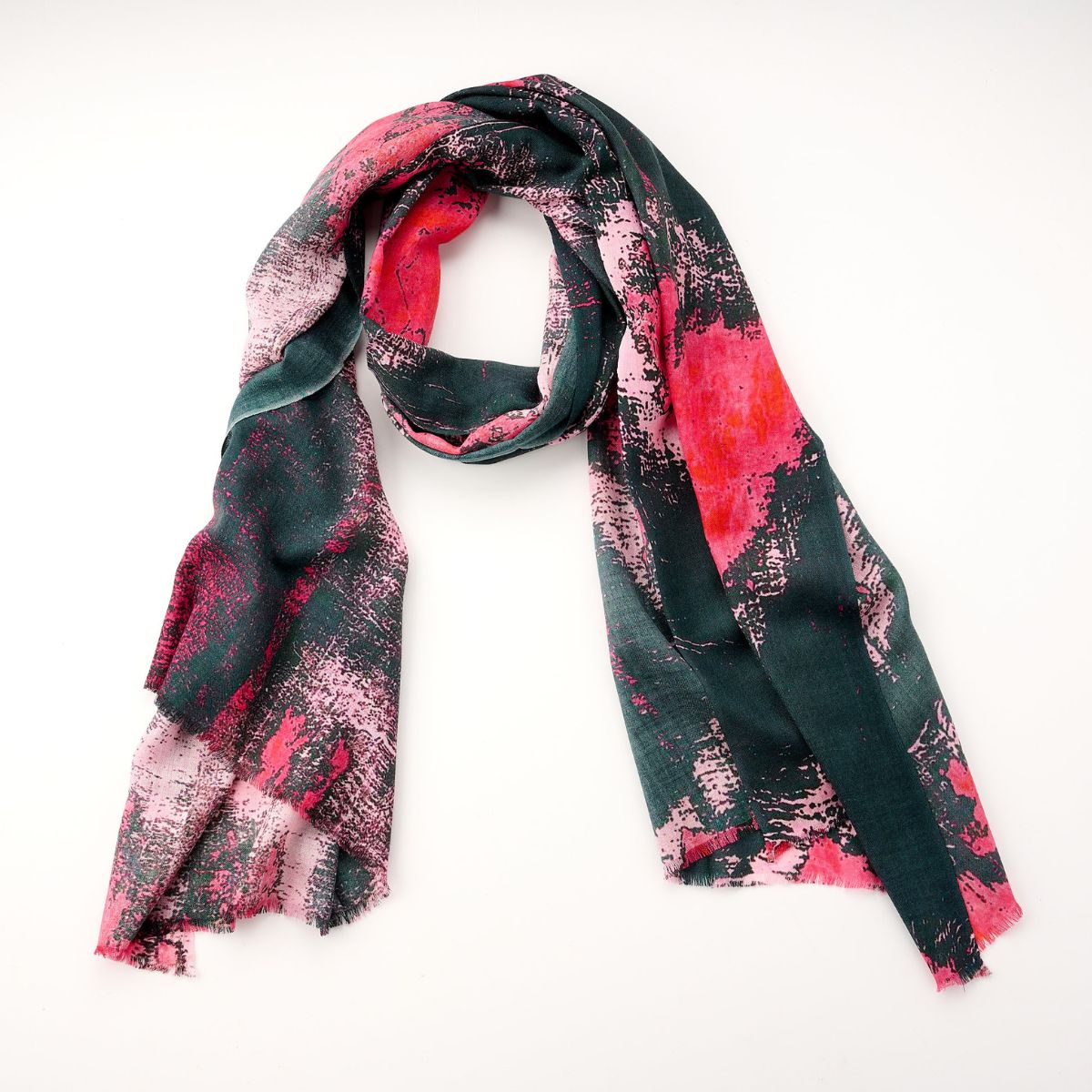 100% Printed Wool Scarf