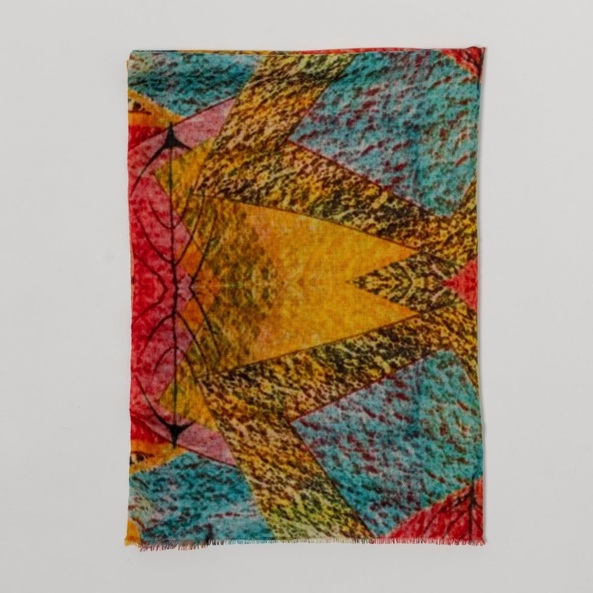 100% Printed Wool Scarf