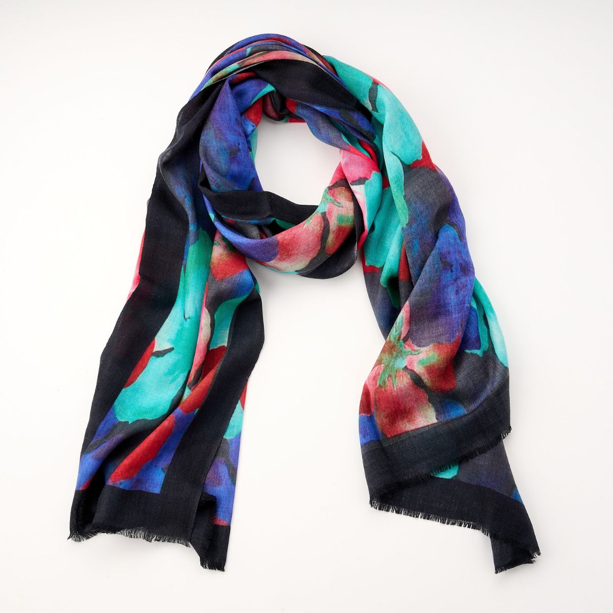 100% Printed Wool Scarf