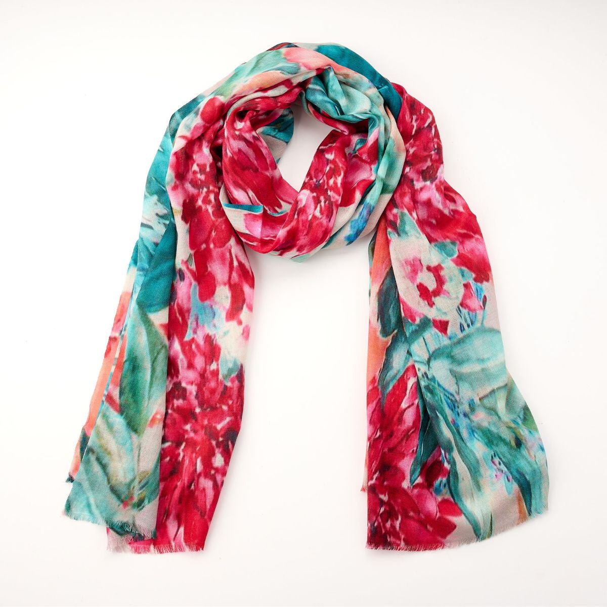 100% Printed Wool Scarf