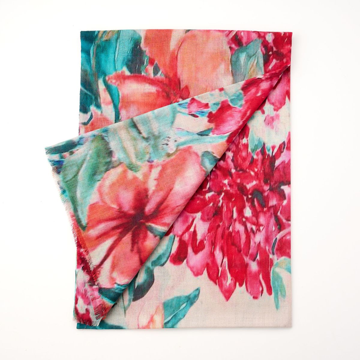 100% Printed Wool Scarf