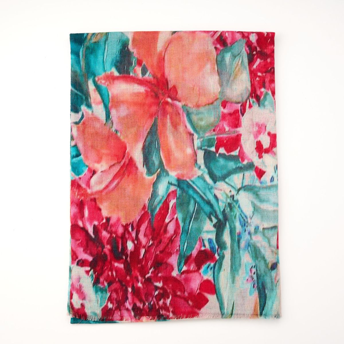 100% Printed Wool Scarf