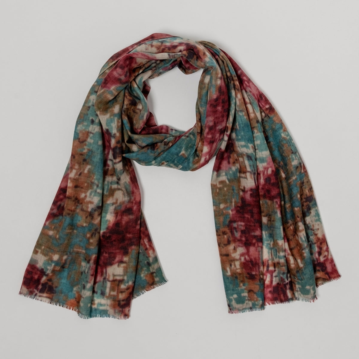 100% Printed Wool Scarf