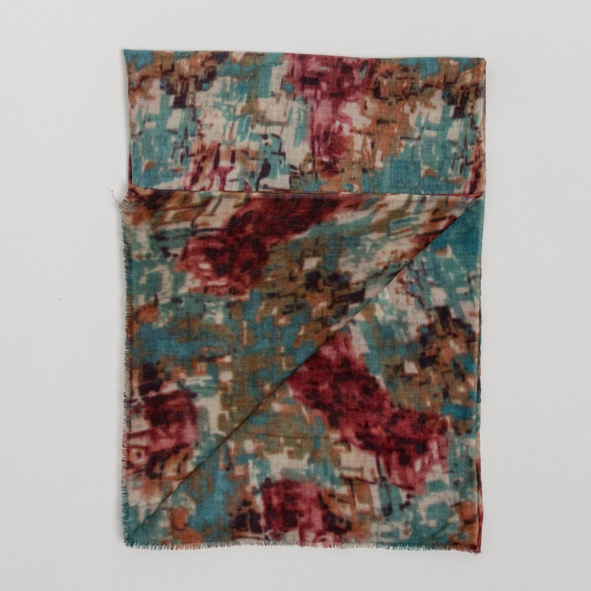 100% Printed Wool Scarf