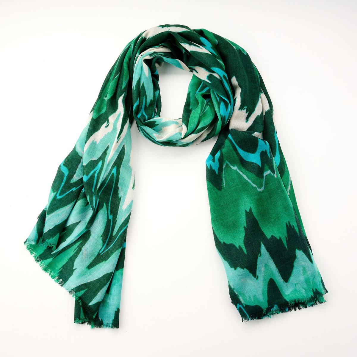 100% Printed Wool Scarf