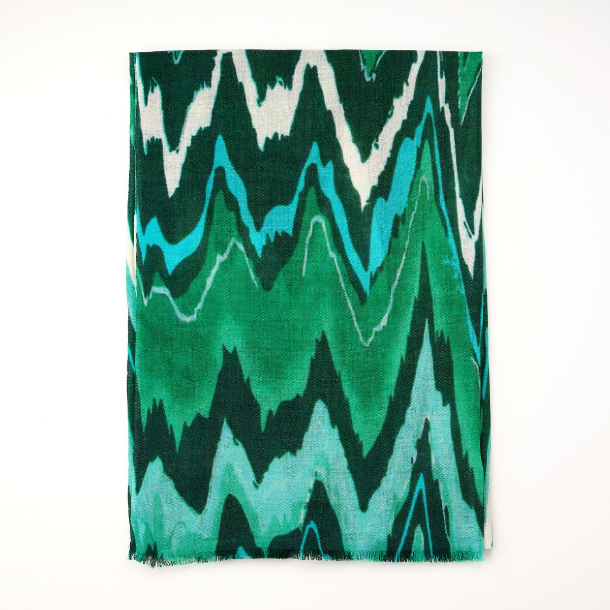100% Printed Wool Scarf