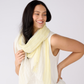 100% Linen Colour Block Striped Scarf