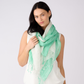 100% Linen Colour Block Striped Scarf