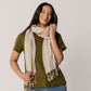 100% Linen Multi Striped Scarf