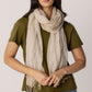 100% Linen Multi Striped Scarf