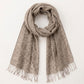 100% Linen Floral Print Scarf
