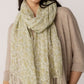 100% Linen Floral Print Scarf