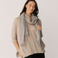 100% Linen Block Stripe Scarf