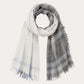 100% Linen Plaid Scarf