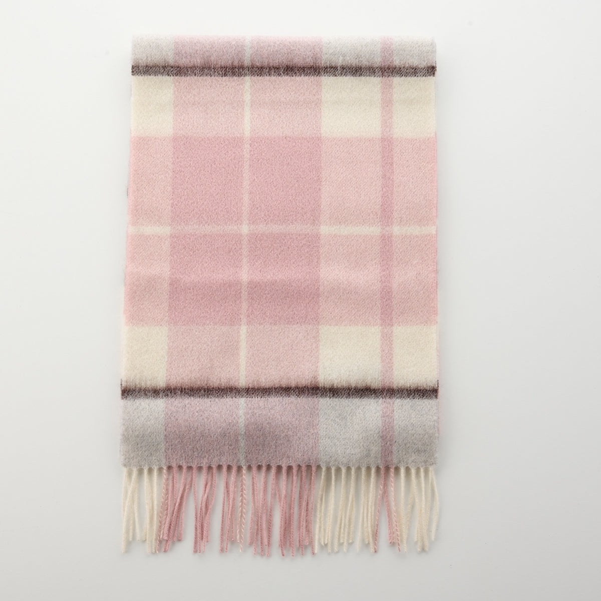 100% Lambswool Check Scarf