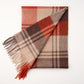 100% Lambswool Check Scarf