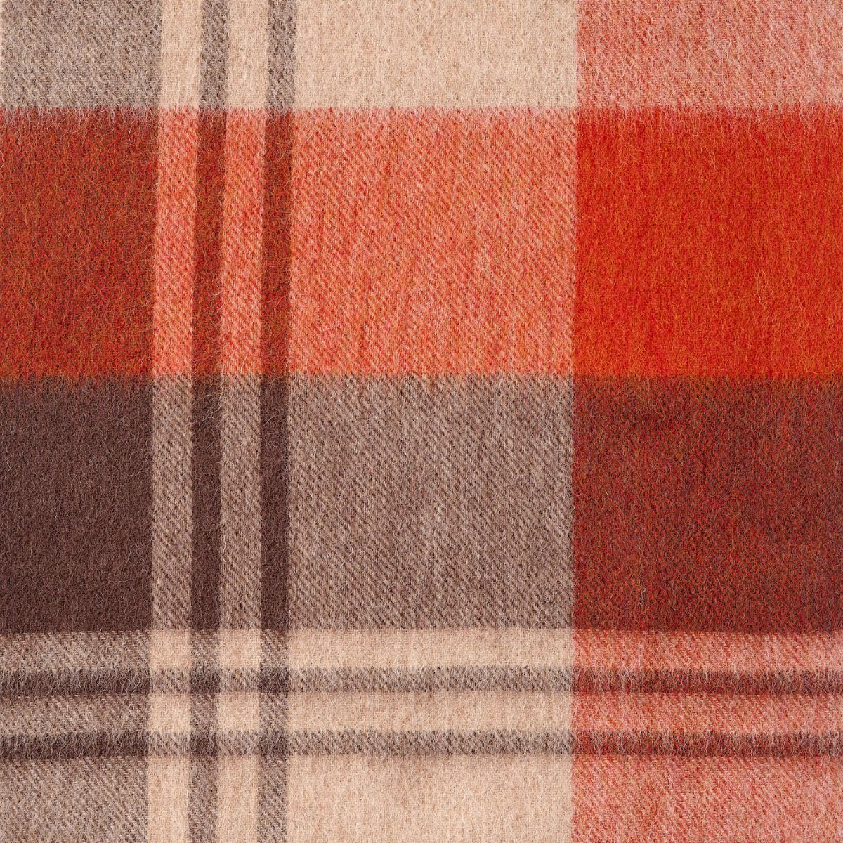 100% Lambswool Check Scarf