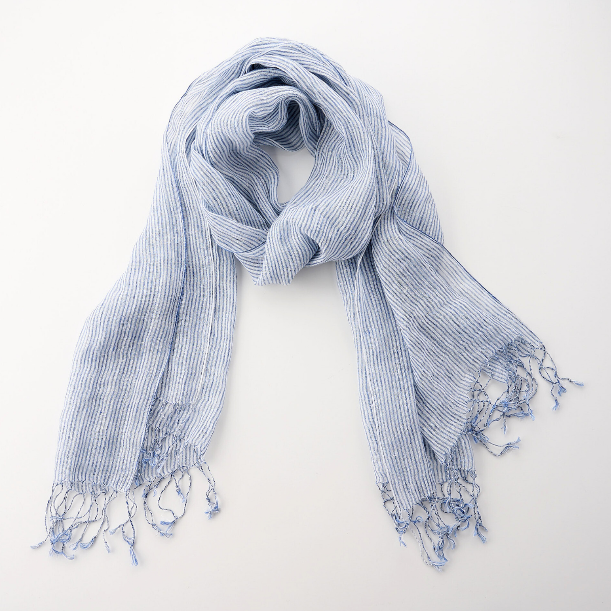 Linen Stripe Scarf