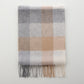 Cashmere Wool Check Shawl