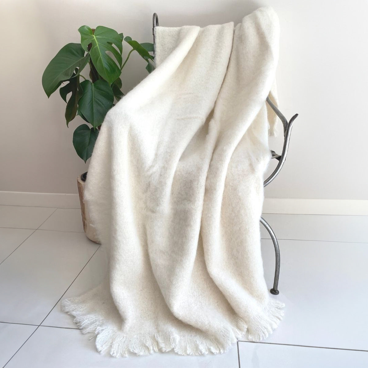 Alpaca Brushed Throw