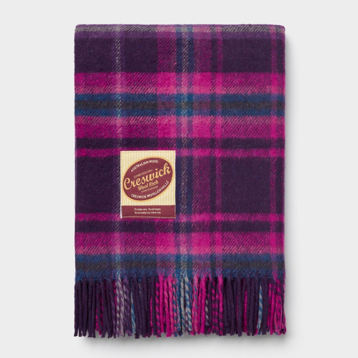 Billabong Fringed Throw Blanket Tweed