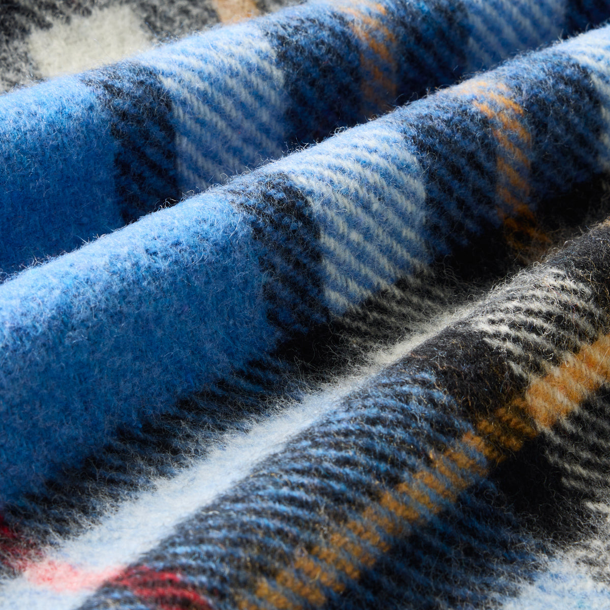 Billabong Fringed Tartan Throw Blanket V