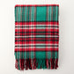 Billabong Fringed Tartan Throw Blanket