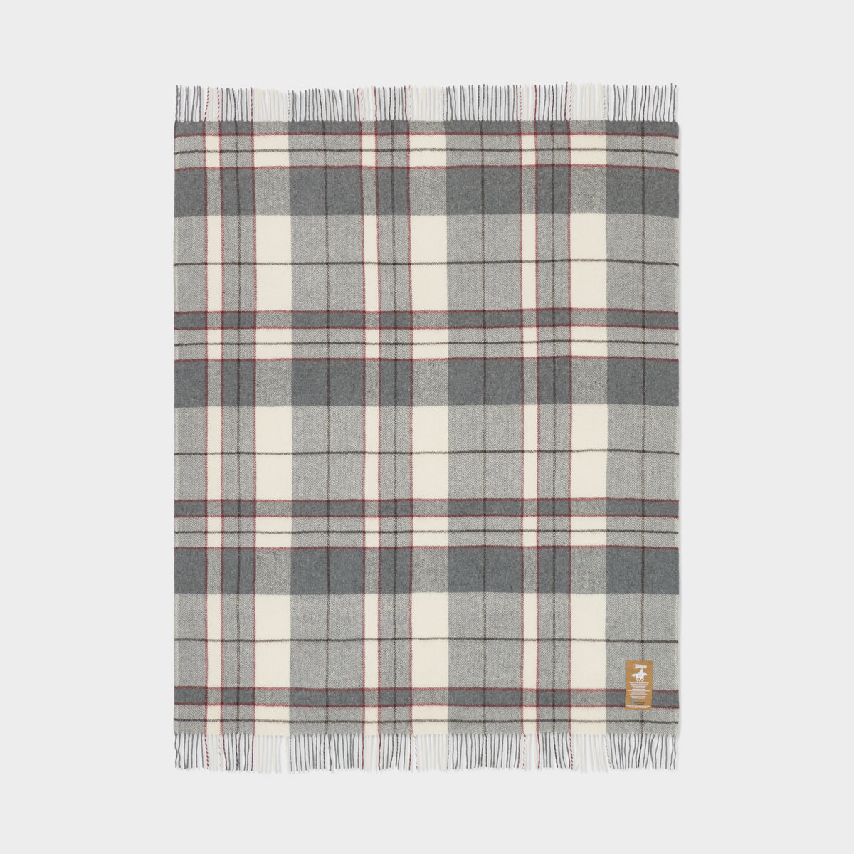 Billabong Fringed Tartan Throw Blanket