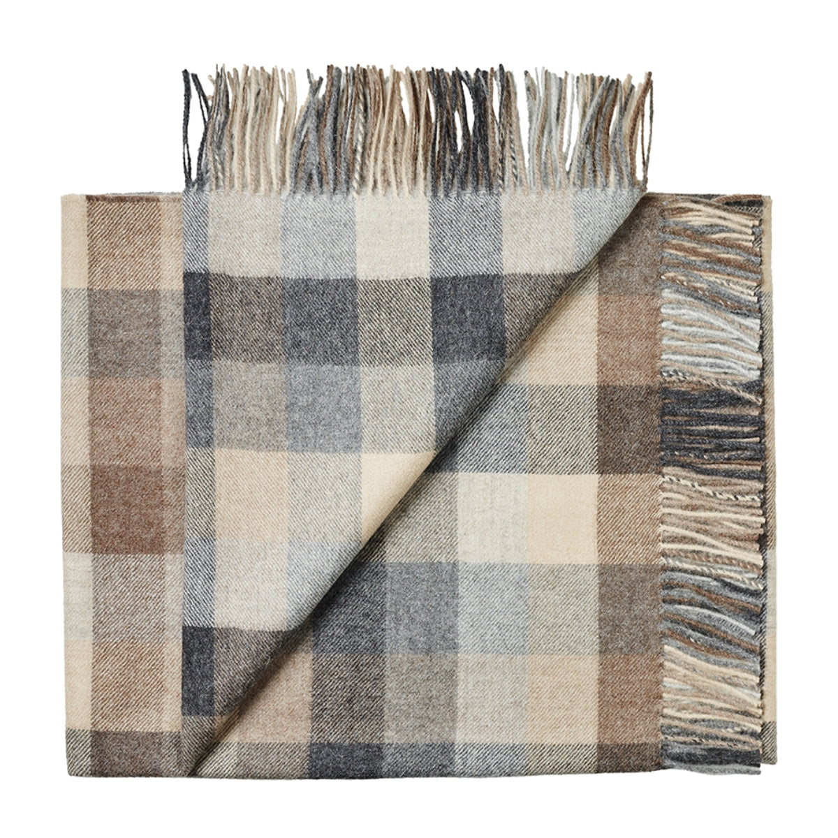 Baby Alpaca Throw Chess Check – Creswick Wool
