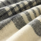 Alpaca Wool Throw Fringe Check