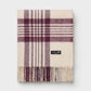 Alpaca Wool Throw Fringe Check