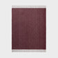 Alpaca Wool Throw Fringe Check