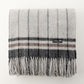 Alpaca Wool Throw Fringe Stripe