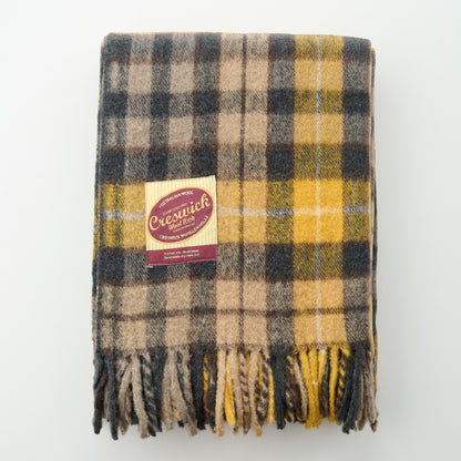Billabong Fringed Throw Blanket Check