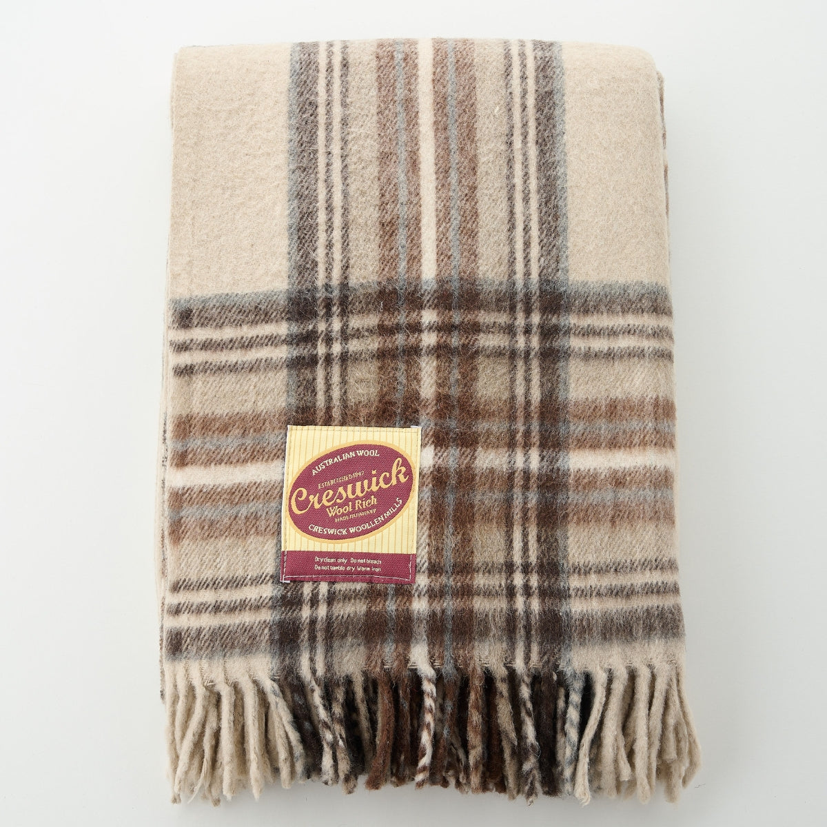 Billabong Fringed Throw Blanket Check