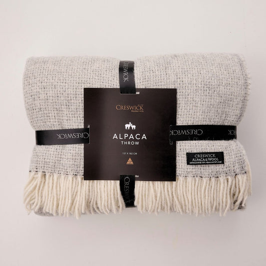 Alpaca Australian Wool Throw Cobblestone